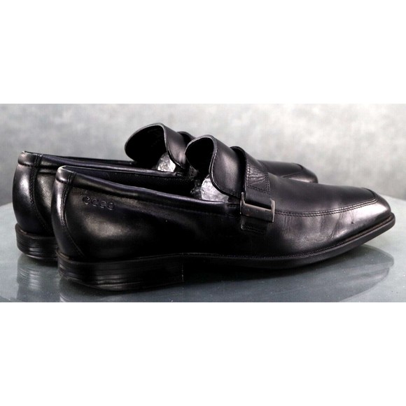 ECCO Men\'s Single Strap Loafer Dress Shoes Size EU 45 US 11-11.5 Leather Black main image 10